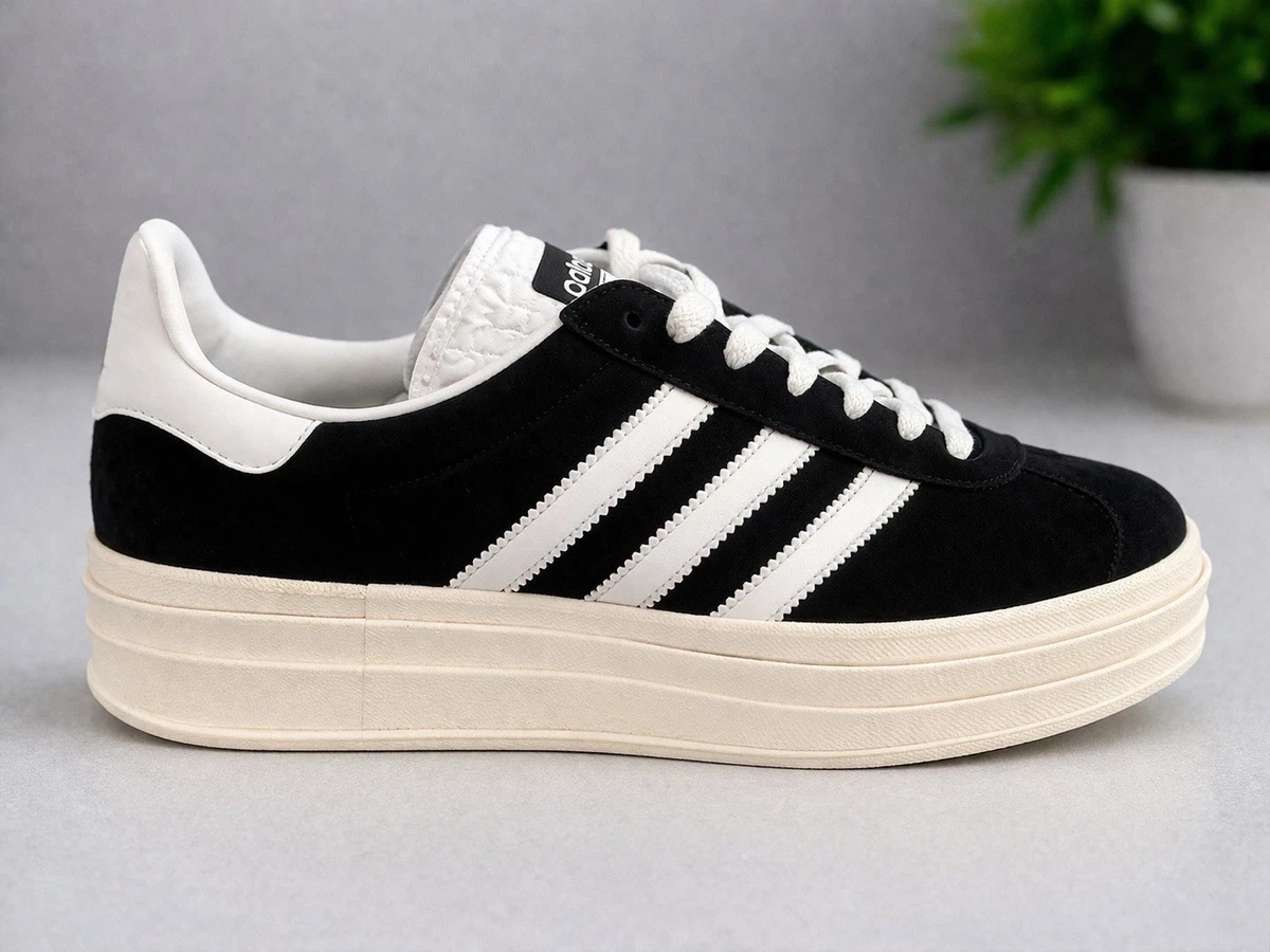 adidas Gazelle Bold Black White W for sale | eBay