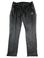 Adidas Joggers Mens Size XL Black Grey Stripe Primegreen Workout Gym Active Wear
