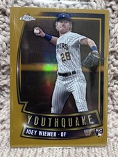 2023 Topps Chrome Update - Joey Wiemer #YQ-58 Youthquake Gold Refractor SN #/50
