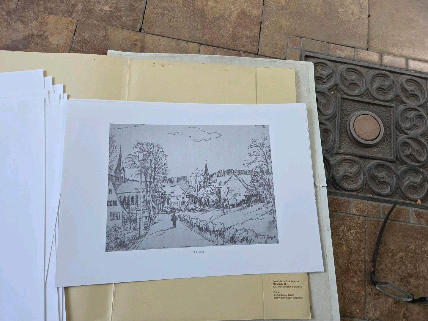 Ernst W. Krupp Waldfischbacher Impressionen 800 Years 1982 Art Book Prints -RARE