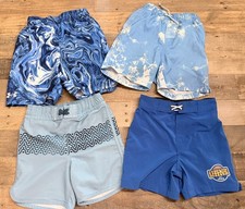 Boys Size 5 6 7 Swim Trunks Board Shorts Lot Under Armour Vans Old Navy 4 Pc