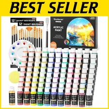 Artist Quality Acrylic Paint Set, 60ml Bottles