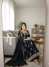 GOWN SALWAR KAMEEZ PAKISTANI INDIAN WEDDING PARTY WEAR DRESS BOLLYWOOD SUIT NEW