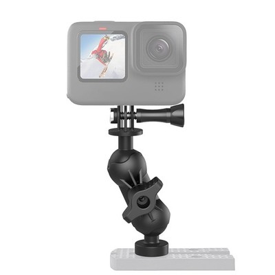 Universal Kayak Action Camera Mount 360 Degree Adjustable Kayak Rail Track Ca...