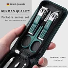 6pc Nail Clipper Set Manicure Pedicure Kit Stainless Steel Grooming Tools Case