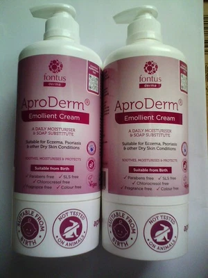 FONTUS PHARMA Aproderm Emollient Cream 500g X2 Multibuy