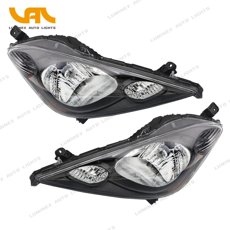 Fit For Honda FIT 2009-2014 Halogen Grey Housing Headlight Pair 09-14 Left+Right Foto 3 de 4
