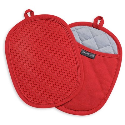 2-Pack Silicone Pot Holders for Kitchen up to 500°F, Non-Slip Large Hot Pads ...