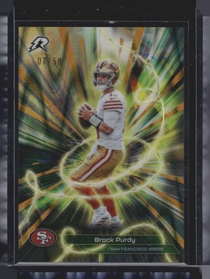 2025 Topps Resurgence Brock Purdy Conductors Gold Power Surge Refractor #/50
