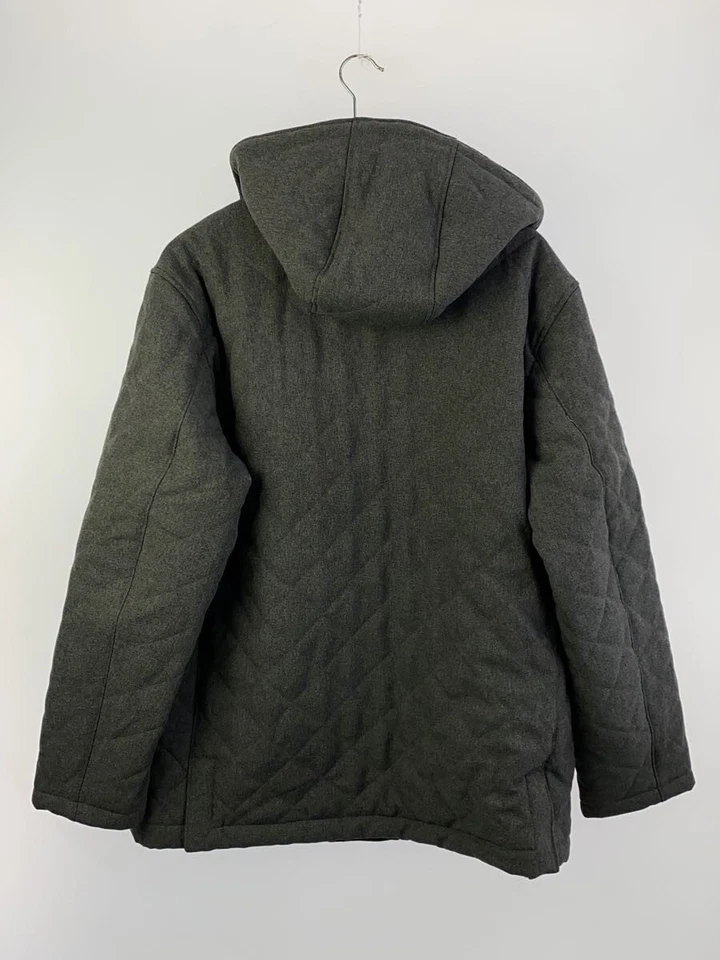 Casaco acolchoado com capuz BEAMS HEART cinza GG usado - Imagem 2 de 4