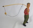 Vintage Sven Gunnarsson 6½” Carved Wood Fisherman Figurine – Excellent Condition