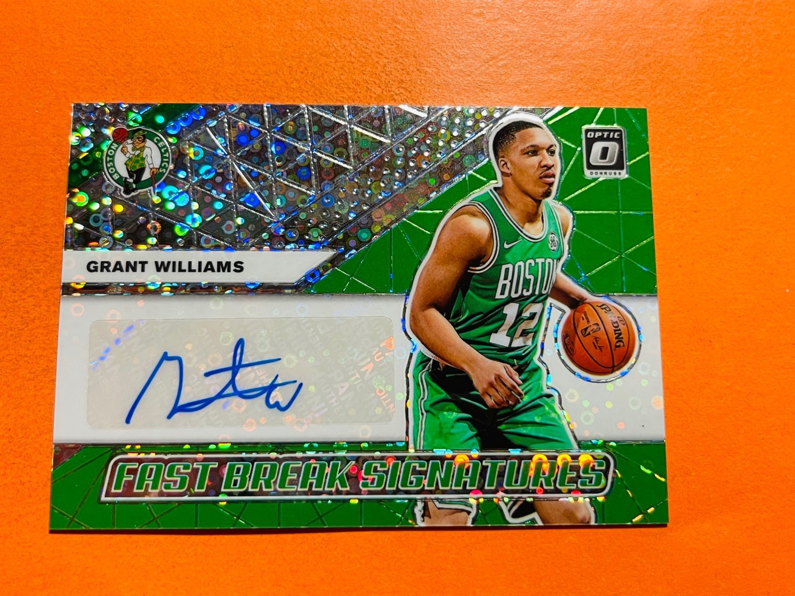 2019-20 Donruss Optic Fast Break Signatures Grant Williams #FB-GWL Celtics Auto