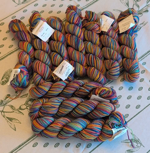 Koigu KPPPM Painter's Palette Premium Merino Sock Hand Painted Yarn Lot Skein - product listing photo