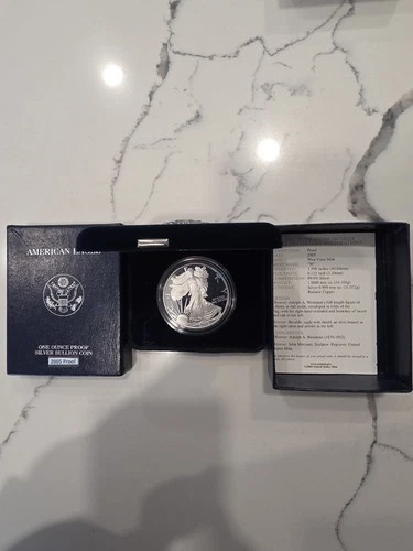 2005-W Proof $1 American - Box & CoA