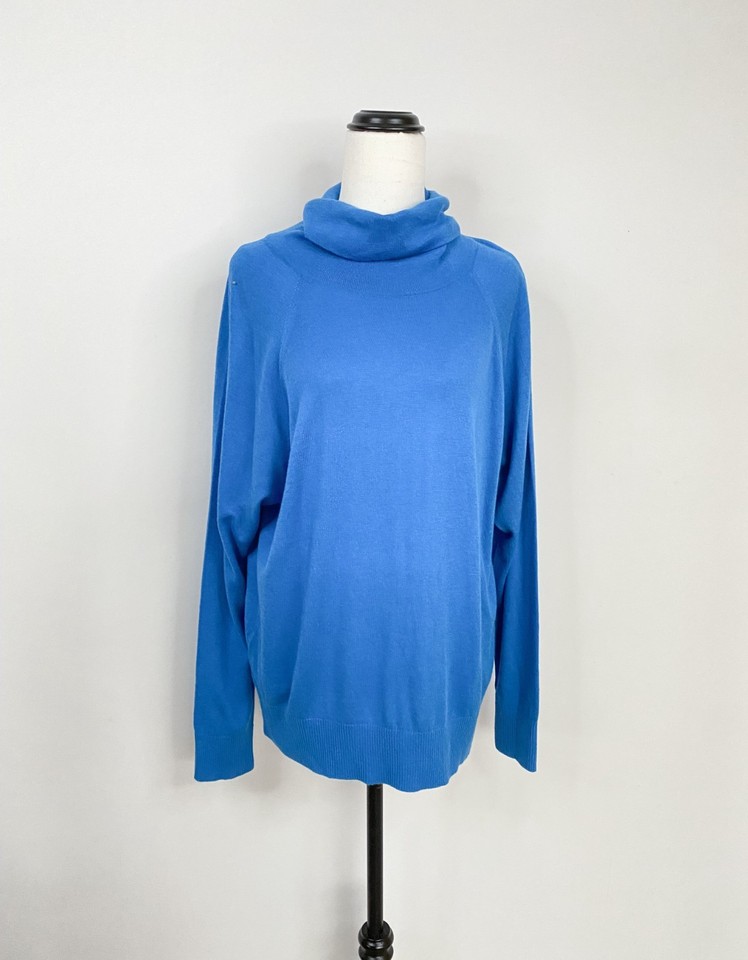 SPORTSCRAFT Luxury cashmere blend light knit jumper sweater sz M / roll neck