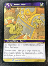 World of Warcraft TCG Shield Bash 147/361 Azeroth Rara Inglese