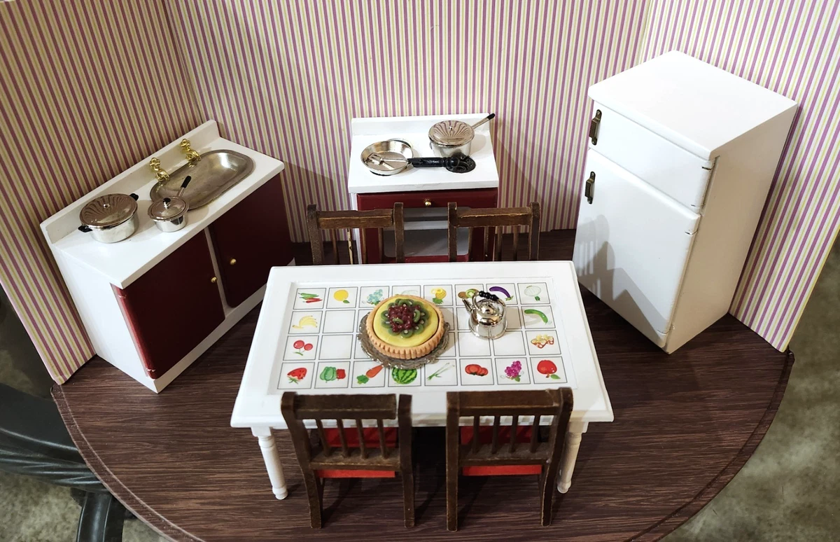 1/12 ミニチュア カップボード&チェア 1/12 ミニチュア カップボード&チェア DIY Dollhouse items