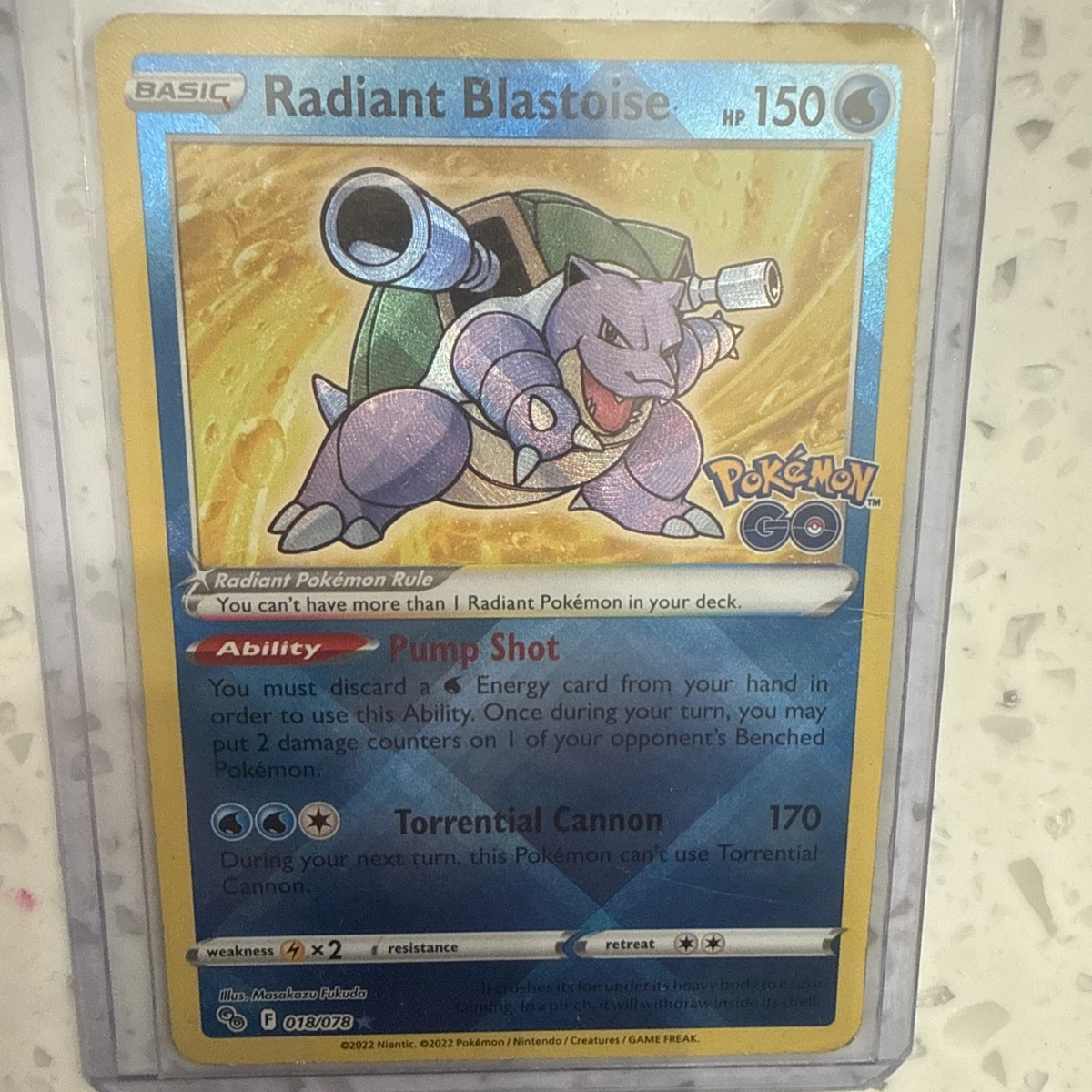 Radiant Blastoise 018/078 Pokémon GO for sale | eBay