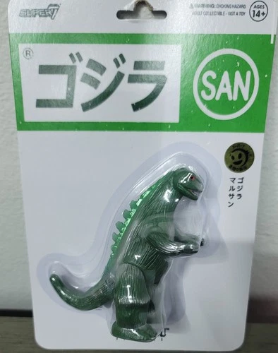 Marusan Godzilla figure reAction Super7 4in retro green Kaiju NIP