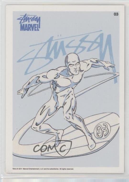 2011 Stussy x Marvel Comics Promo Series 1 Silver Surfer #03 4et
