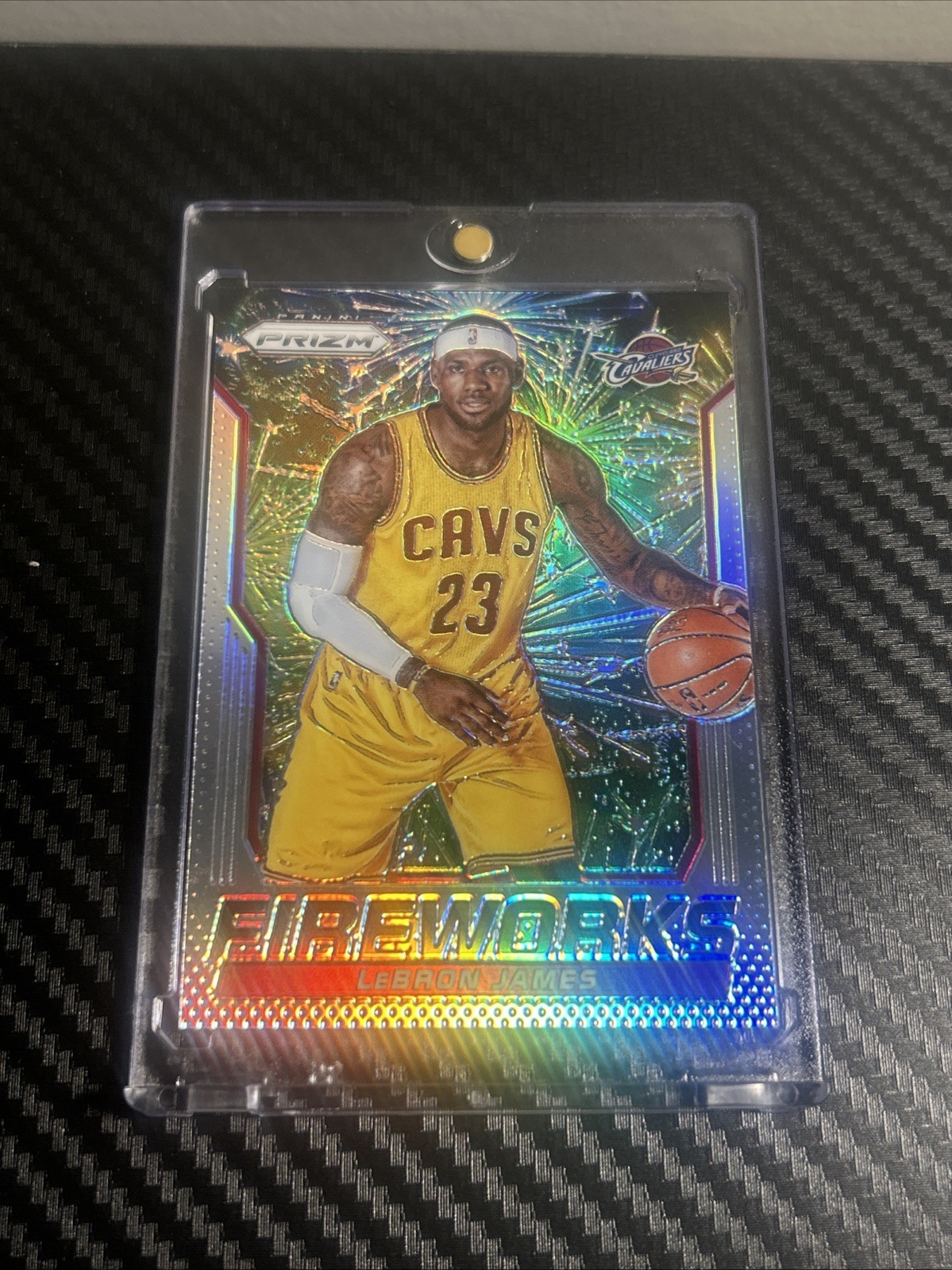 2014-15 Panini Prizm Lebron James Fireworks Silver Prizm #4