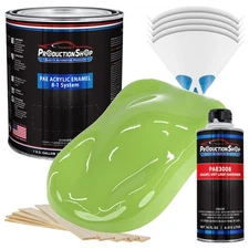 ProductionShop High Gloss Sublime Green Acrylic Enamel Gallon Kit, Auto Paint