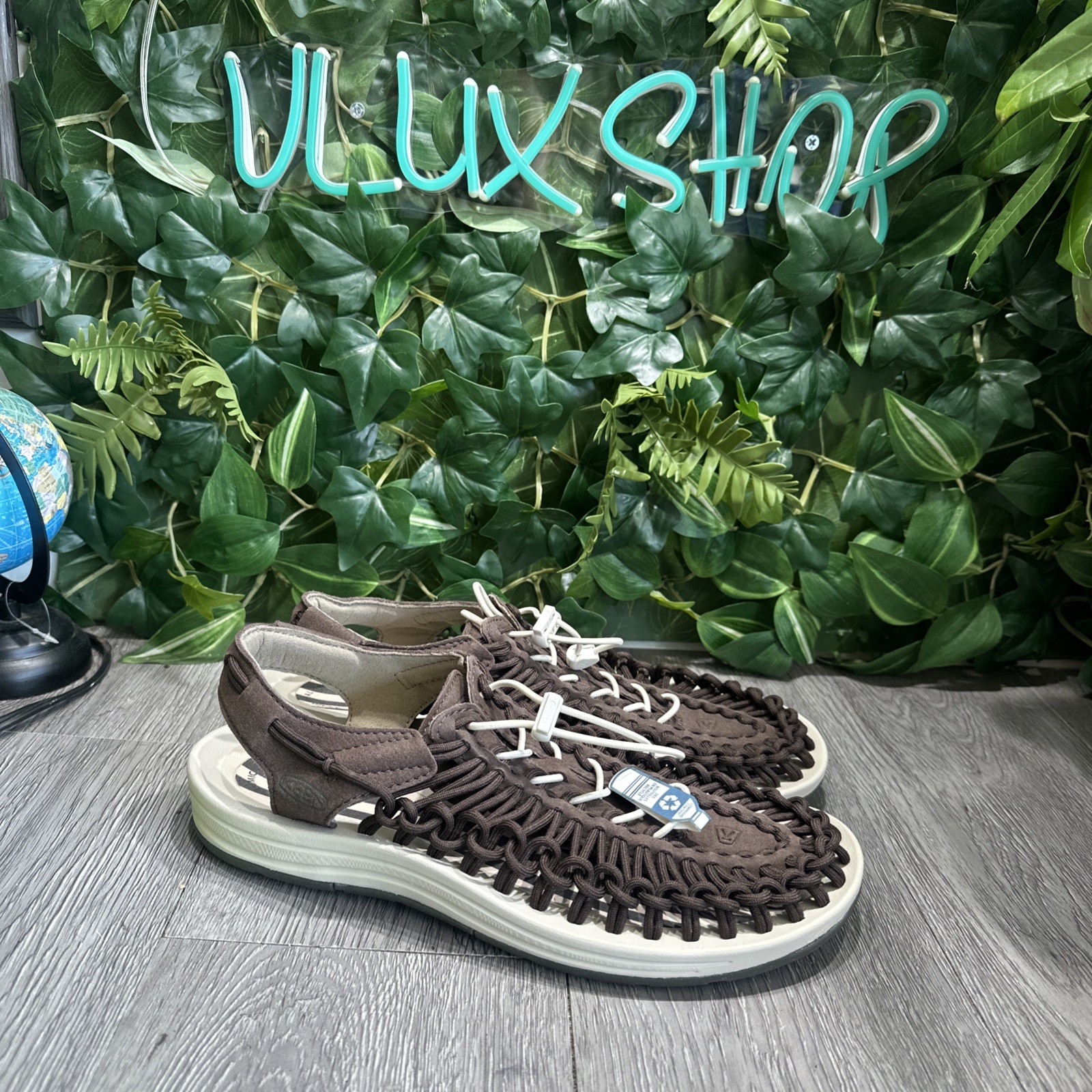 KEEN sandalo donna classico due corde taglia 11 marrone plantare anatomico NUOVO