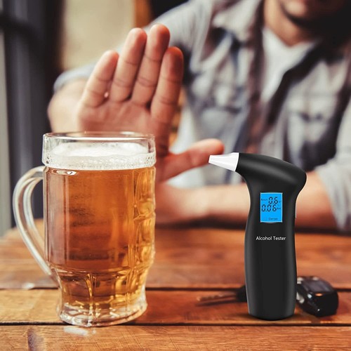 Digitaler Alkoholtester Promilletester Schnelltest Atemalkohol mit 12 Mundstücke - Bild 12 von 12