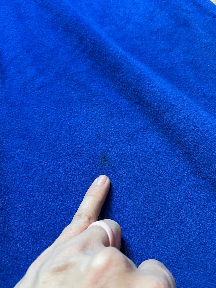 Vestido Camisa Midi Discoteca Cuello Mariposa Azul Terciopelo Hippie Años 70 De Colección S/M Foto 4 de 4