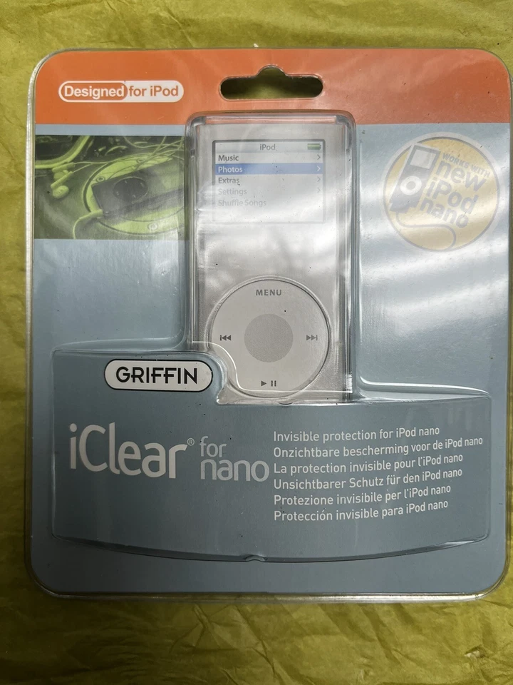 Lote de (16) Funda Griffin iClear para iPod Nano 2G Nueva Precintada Paquete Protección Foto 2 de 4