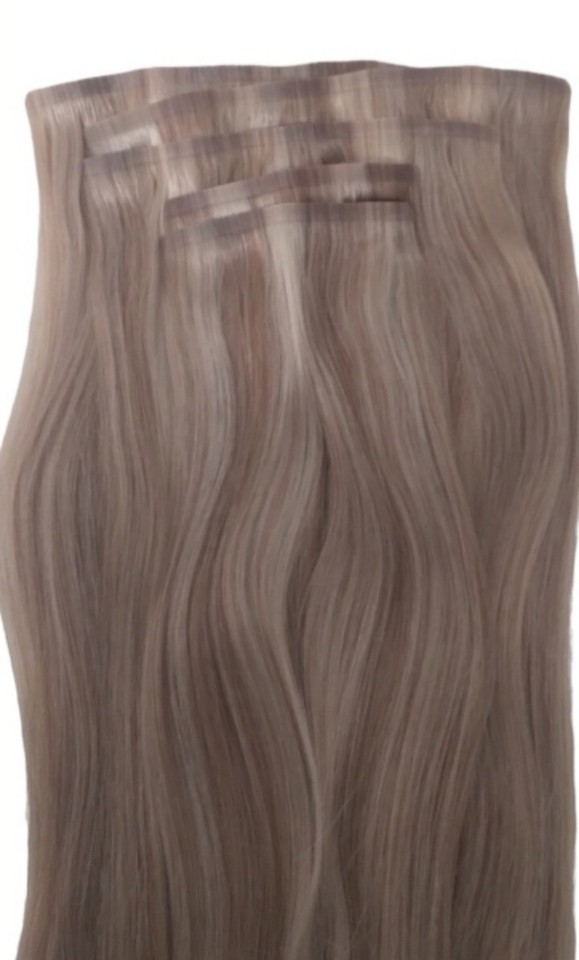 Bellame Silk Seam 180g 20" White Blonde/Caramel Blonde Hair Extensions