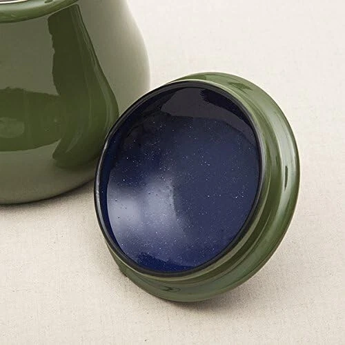 Kurihara Harumi Enamel Kettle 1.5L Green Gas Stove Japan - Image 4 of 4