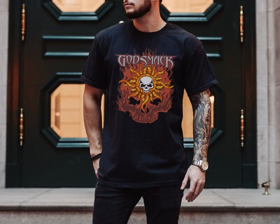 Godsmack T-Shirt Heavy Metal Rock Band on Vintage Black Comfort