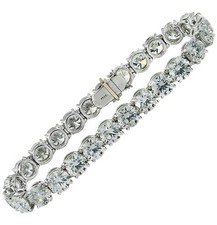 Vivid Diamonds GIA Certified XXX 26.78 Carat Diamond Tennis Bracelet