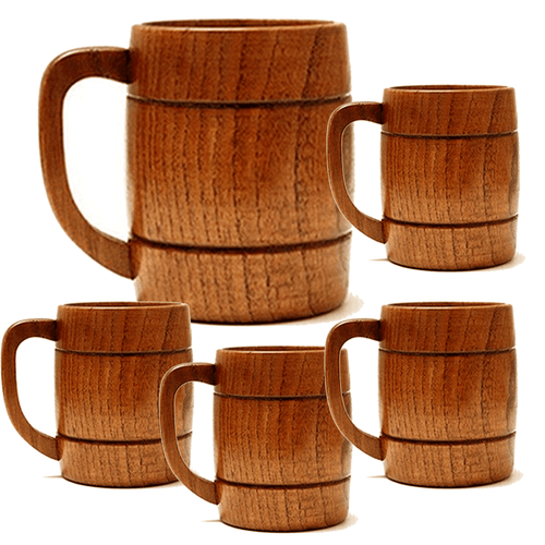 Lots Natural Wooden Wood Cup Coffee Tea Beer Juice Milk Water Mug Handmade Cup - Bild 1 von 31