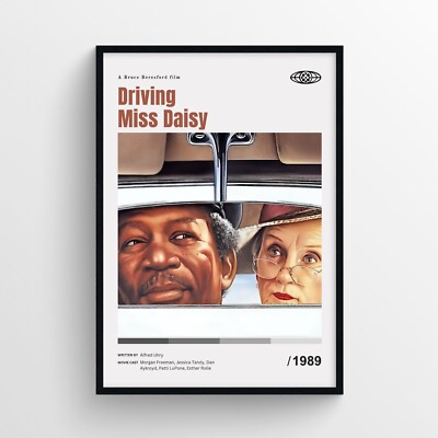 Driving Miss Daisy Movie Poster Print, Wall Art - Unframed