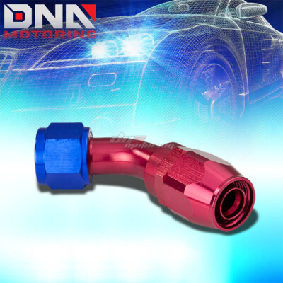 8an Fitting 2-Pack AN8 Straight Swivel Hose End Fittings &ndash; Black Anodized, For Oil &amp; Fuel Lines 6an Fuel Line Fittings