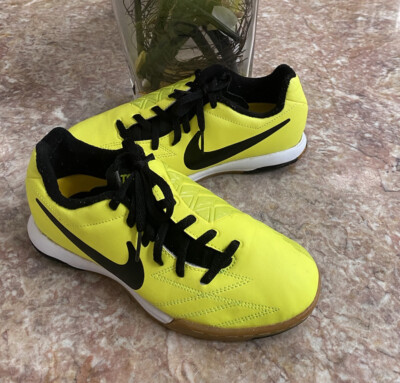 Nike Junior T90 IV Volt/Black/Citron Soccer Shoes 472570-703 Size