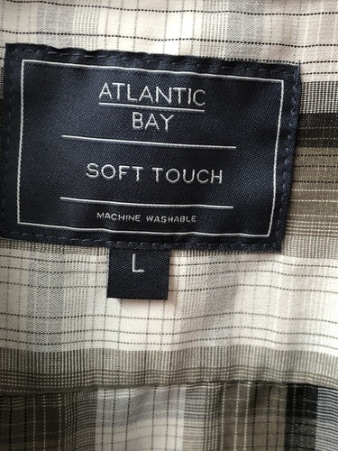 BHS Black & White Checked Short Sleeved Shirt Size Large - Picture 3 of 6
