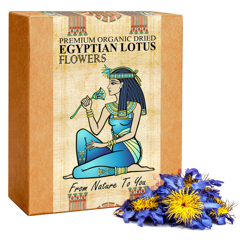 Organic Dried Blue Lotus Flower Tea Water Lily Nymphaea Caerulea Egyptian 1oz
