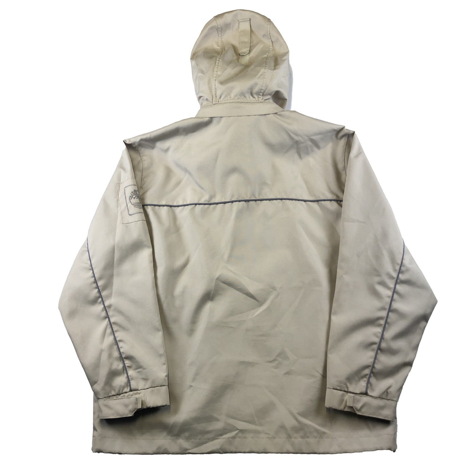 Vintage Timberland Jacket Mens Colourblock Beige Grey Windbreaker Outdoors M image 2