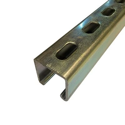 ONLINE METAL SUPPLY 1-5/8 x 1-5/8 x 36 inches, Gold Galvanized Steel, Slotted Strut Channel