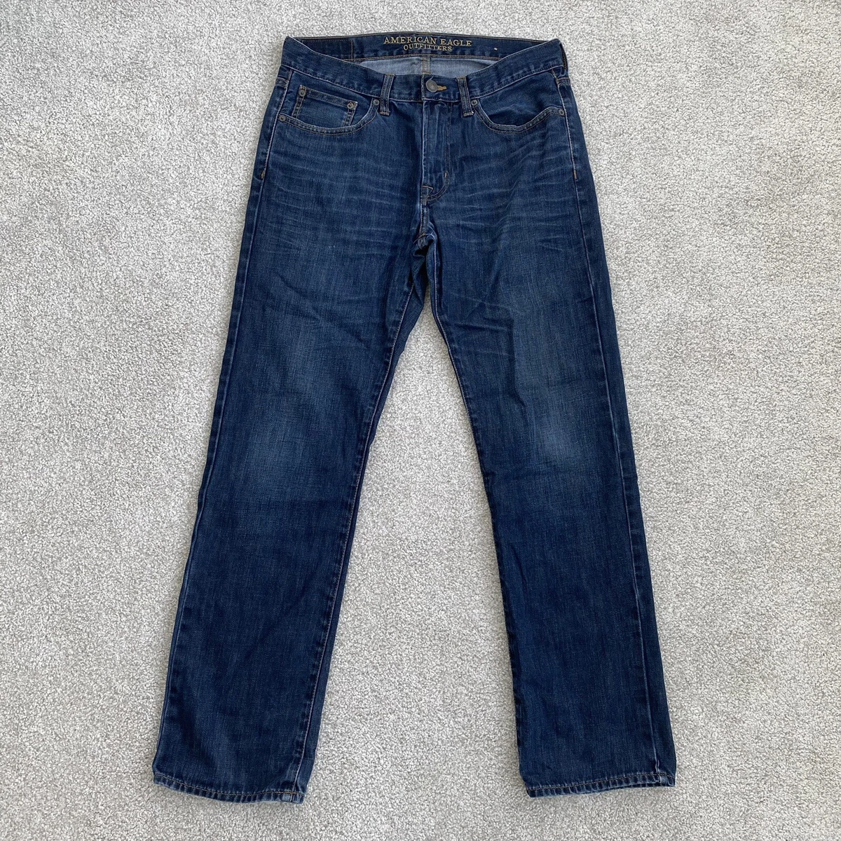 American Eagle Mens Jeans 31x32 Original Straight Medium Wash eBay