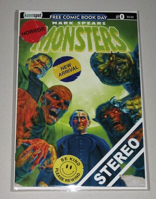 Mark Spears Monsters 2025 FCBD Unstamped NM in Mylar +Board! 8 pix SUPER packing