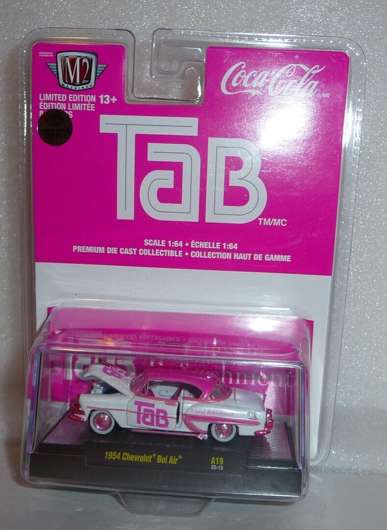 M2 Machines Pink Chase Tab 1954 Chevrolet Bel Air 1:64 Diecast