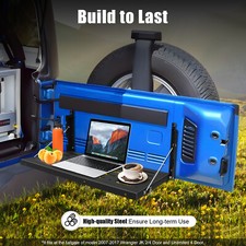 60×31cm Foldable Tailgate Table Dining Table Luggage Rack For Jeep Wrangler JK