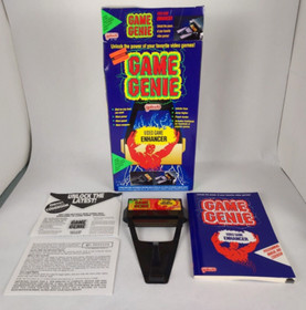 Vintage Nintendo NES Game Genie Game Enhancer Galoob 1991 Box, Codebook, Inserts