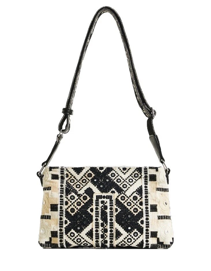 Bolso de hombro bordado Desigual Bolsas y bolsos para Mujer