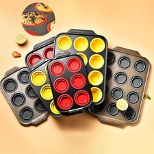 Stampo per teglia per cupcake con struttura in metallo in silicone tazze da forno per cottura