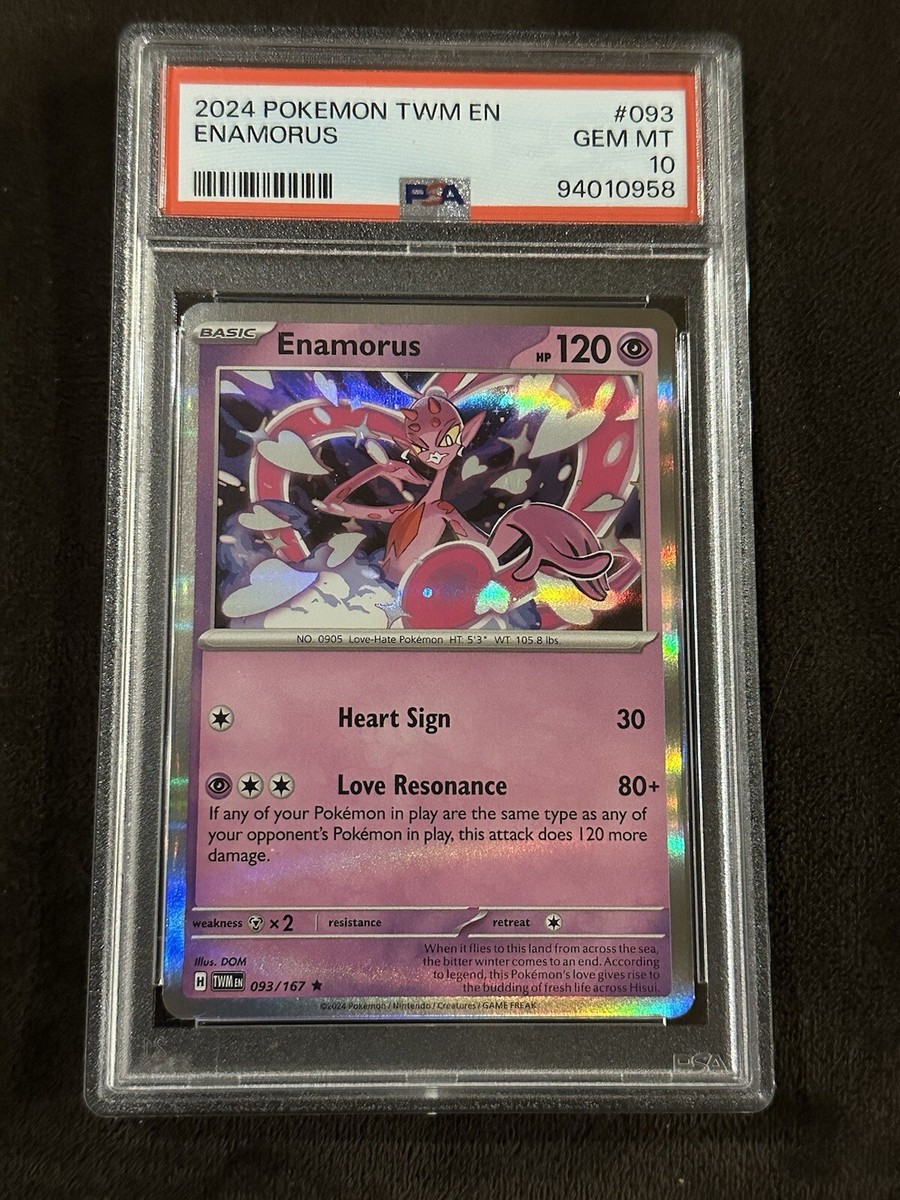 PSA 10 2024 POKEMON TWM EN-TWILIGHT MASQUERAD EENAMORUS #093 | eBay